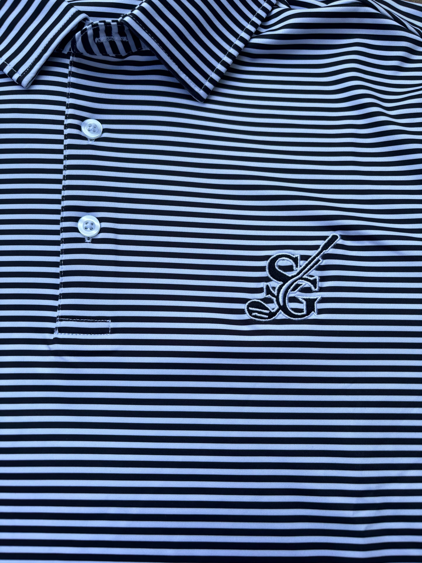 Polo - Black Striped